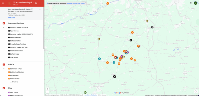 Carte interactive – durbuy-Z