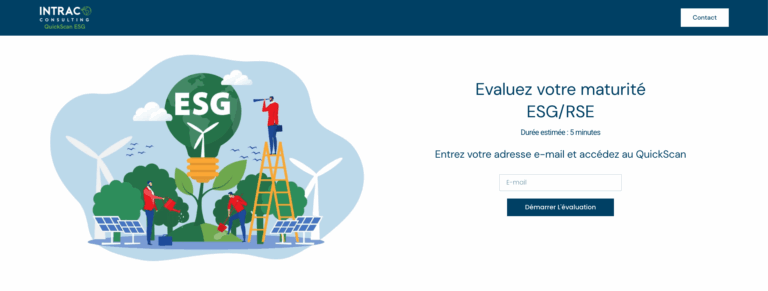 Test de maturité « QuickScan ESG » – Intraco Consulting